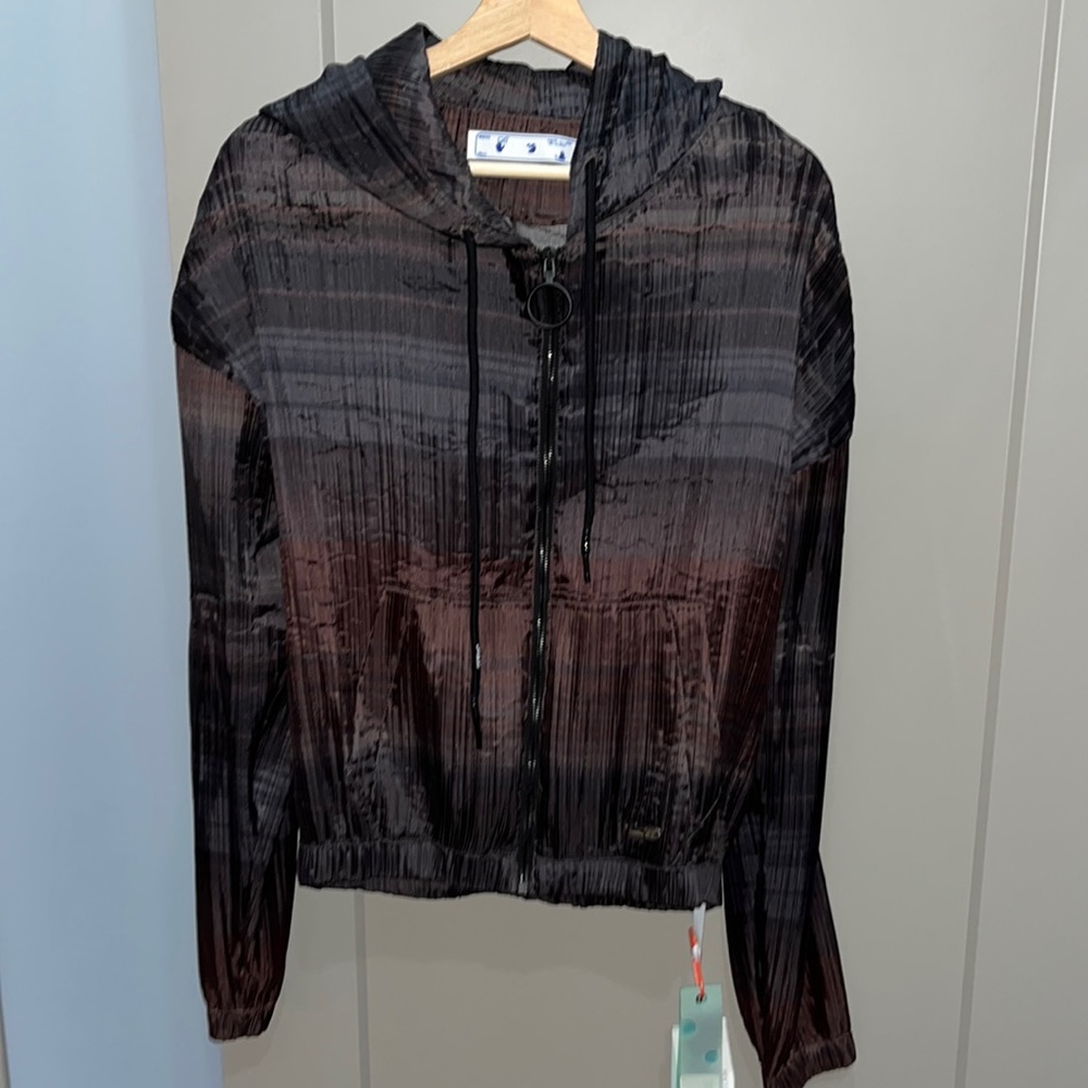Off-White plisse hoodie